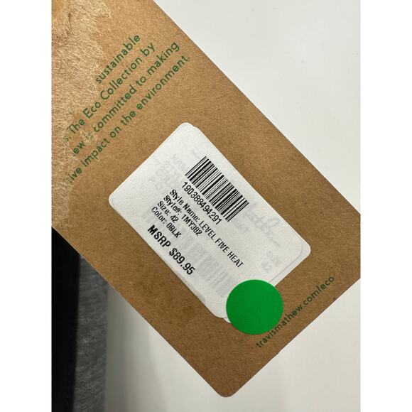 Travis Mathew Board Shorts Men 42 NWT Black Grey Level Five Heat Eco Collection - Picture 6 of 8